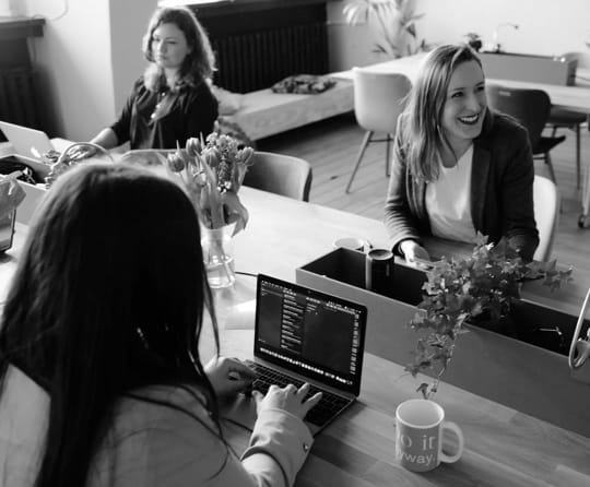 Three women in office